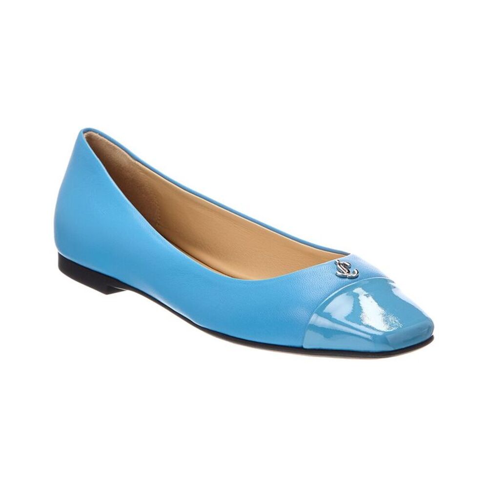Jimmy Choo Leni Leather Ballerina Flat, Blue